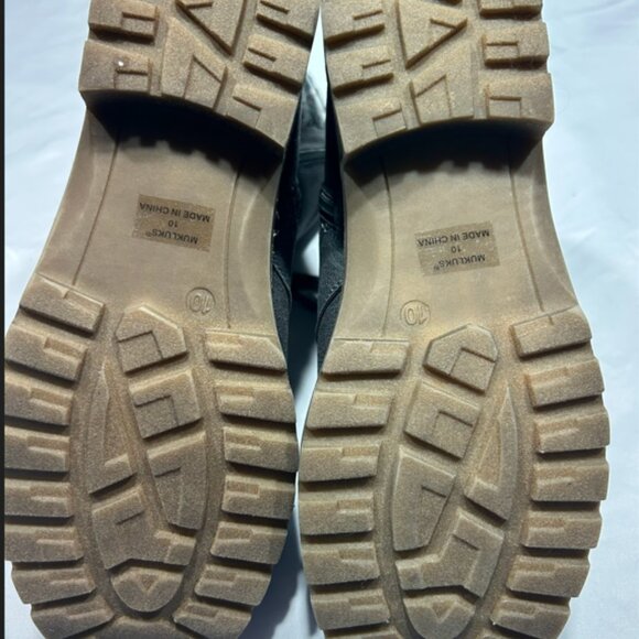 New (without tags) Muk Luks Grey Ankle Boots Size 10 - Picture 4 of 5